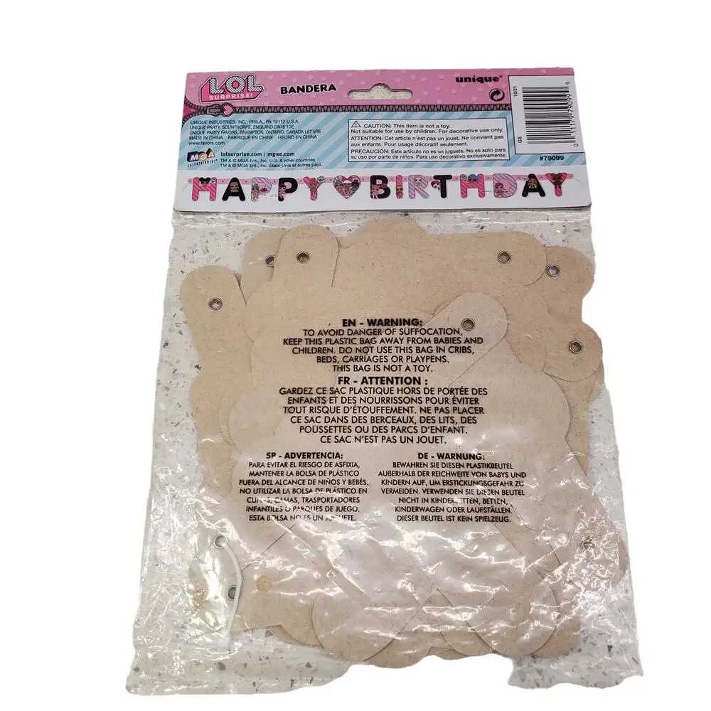 LOL Surprise Birthday Banner Party Supplies LOL Surprise Happy Birthday